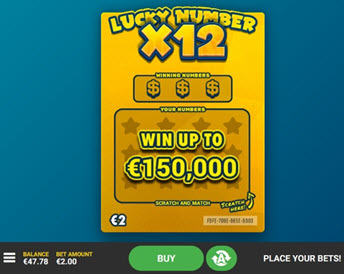 lucky number x12