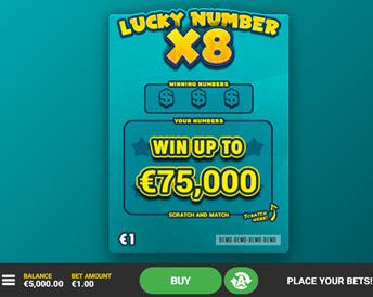 lucky number x8