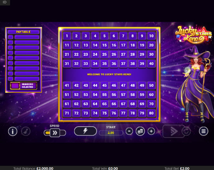 lucky stars keno