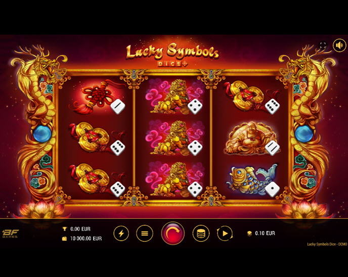 lucky symbols dice