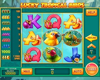 lucky tropical birds (pull tabs)