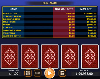 lucky video poker