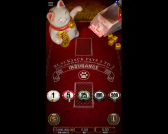 lucky cat blackjack