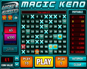 magic keno