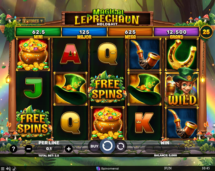 magical leprechaun - hold & hit