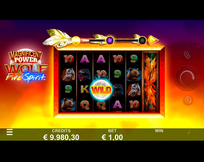 magnificent power wolf fire spirit
