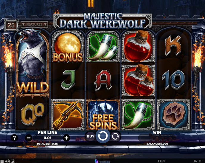 majestic dark werewolf
