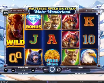 Majestic Wild Buffalo – Winter Wonderland