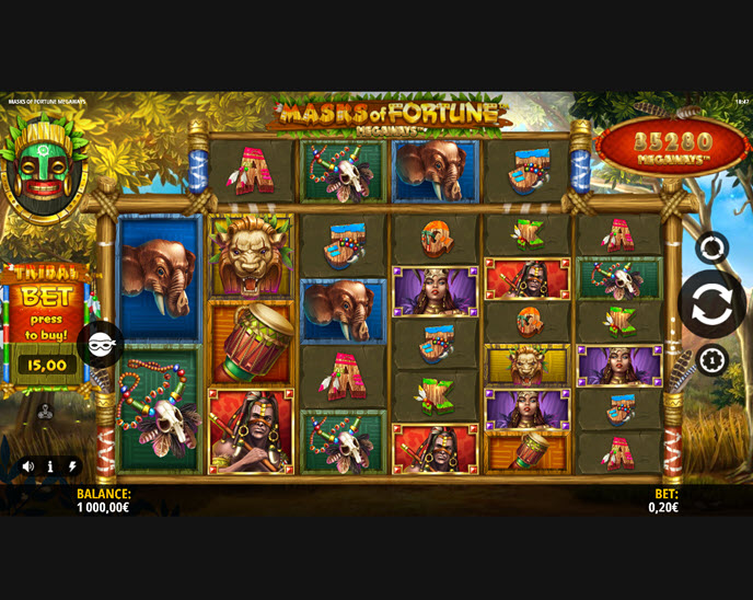 masks of fortune megaways