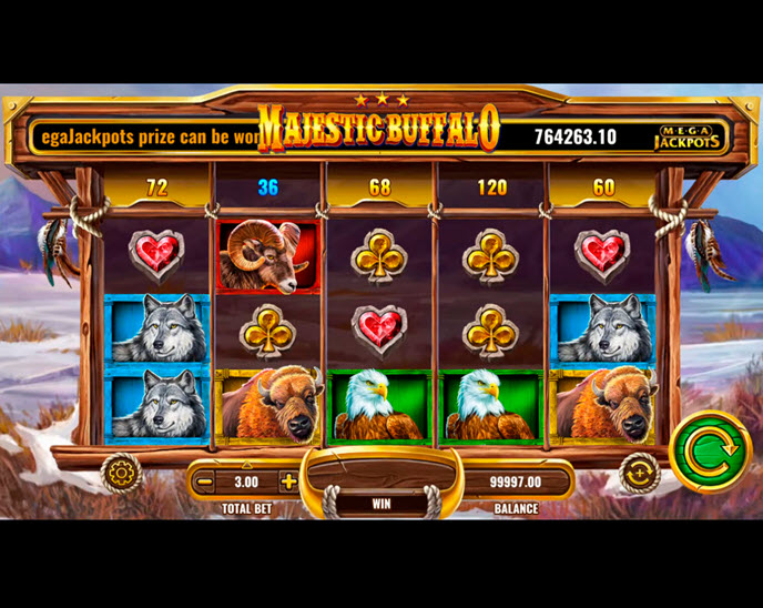 megajackpots magestic buffallo
