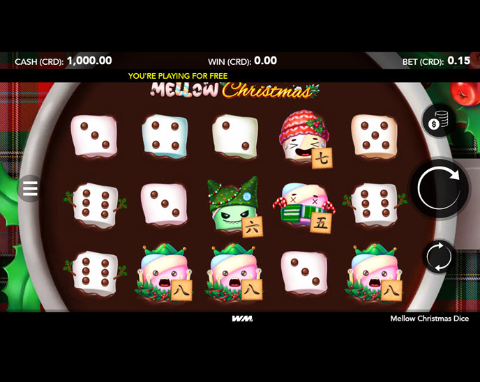 mellow christmas dice