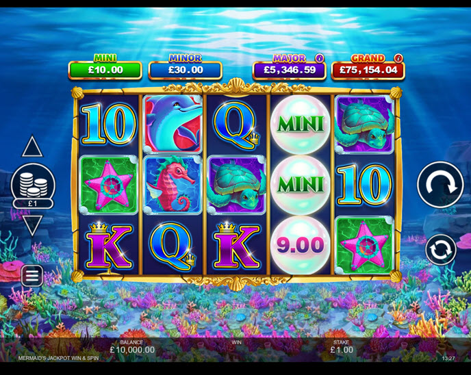 mermaid’s jackpot win & spin
