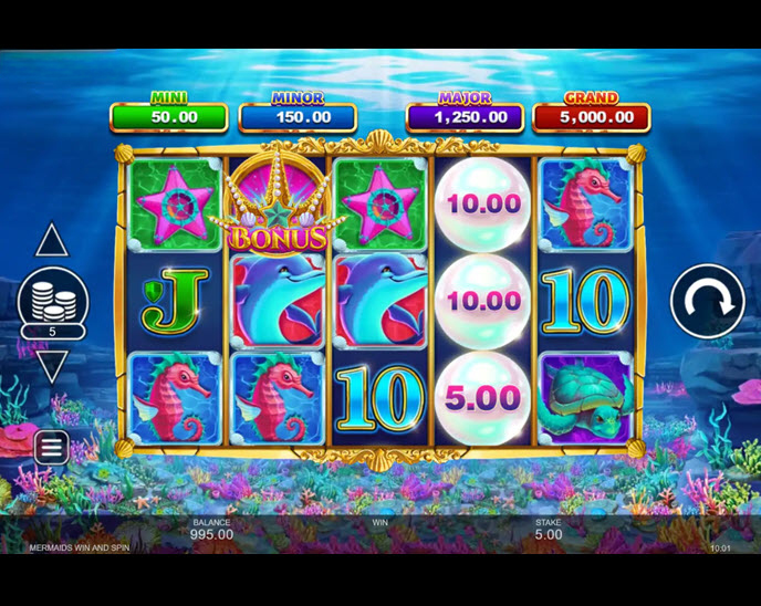 mermaid's win & spin