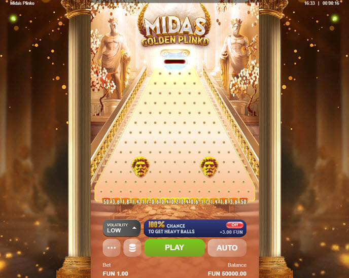 midas golden plinko