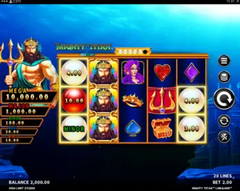 mighty titan link and win