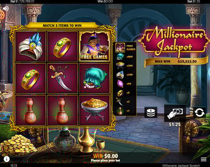 millionaire jackpot