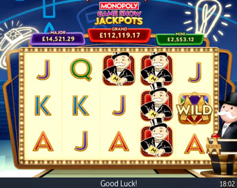 monopoly gameshow jackpots