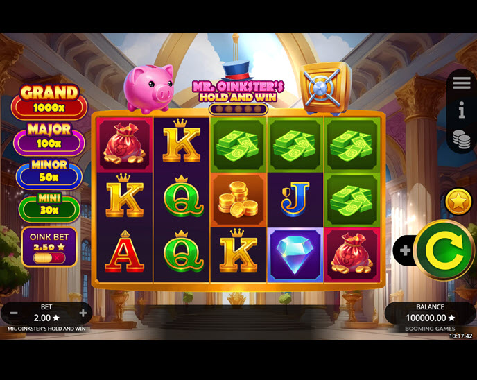 mr. oinksters hold and win