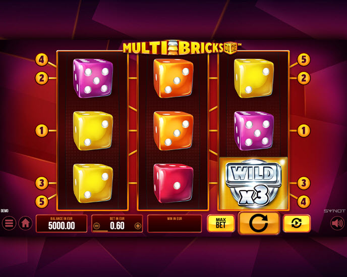 multi bricks dice