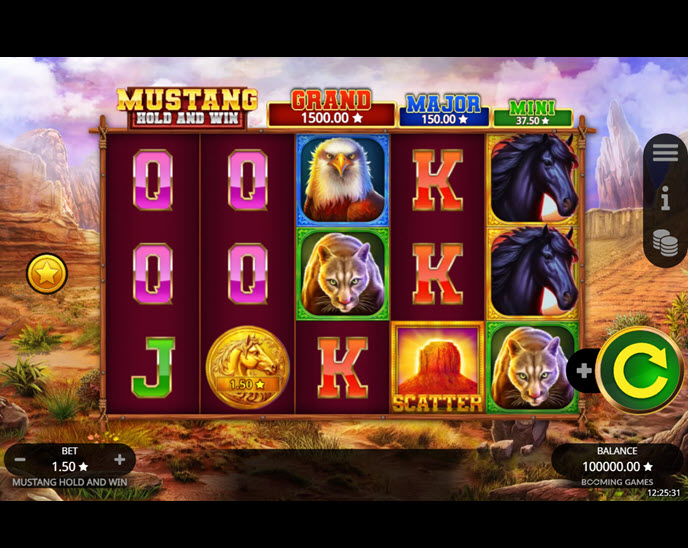 mustang hold and win