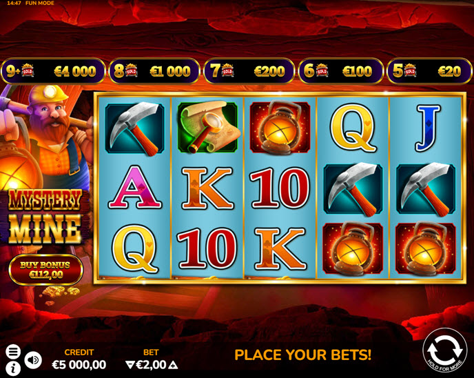 mystery mine (atomic slot lab)