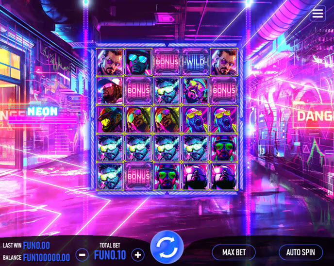 neon night scape
