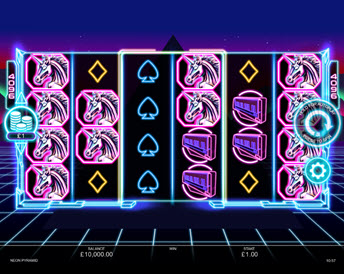 neon pyramid