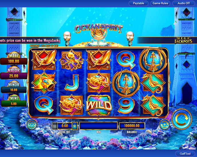 ocean spirit megajackpots