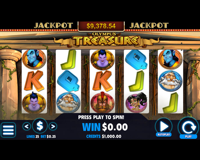 olympus treasure (jackpot software)