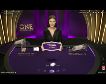 one blackjack live
