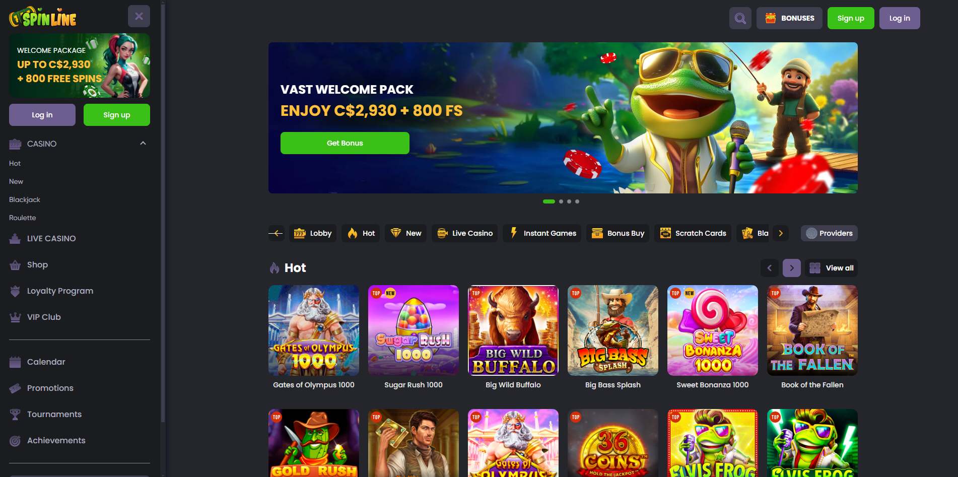 Online Casino Spinline