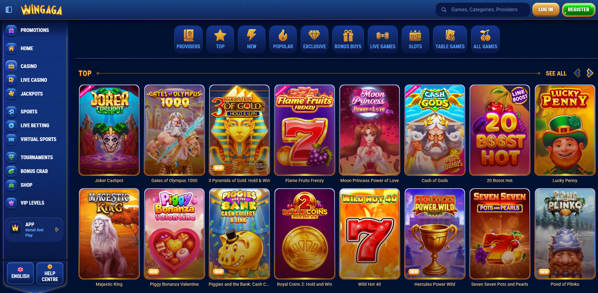 Online Casino WinGaga