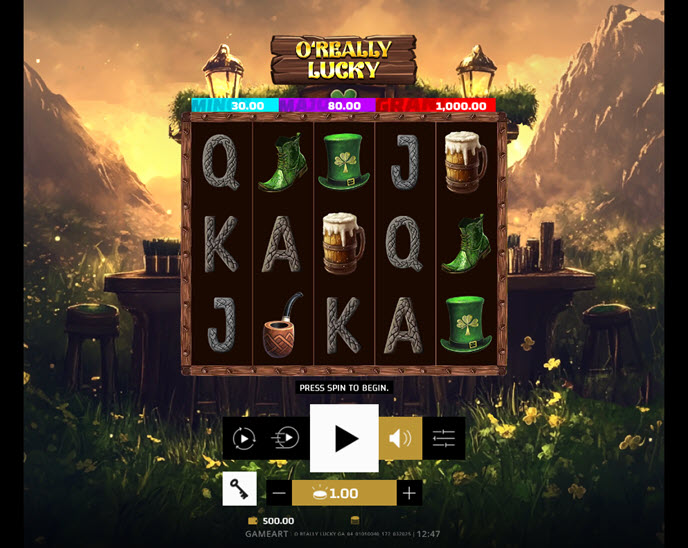 o’really lucky