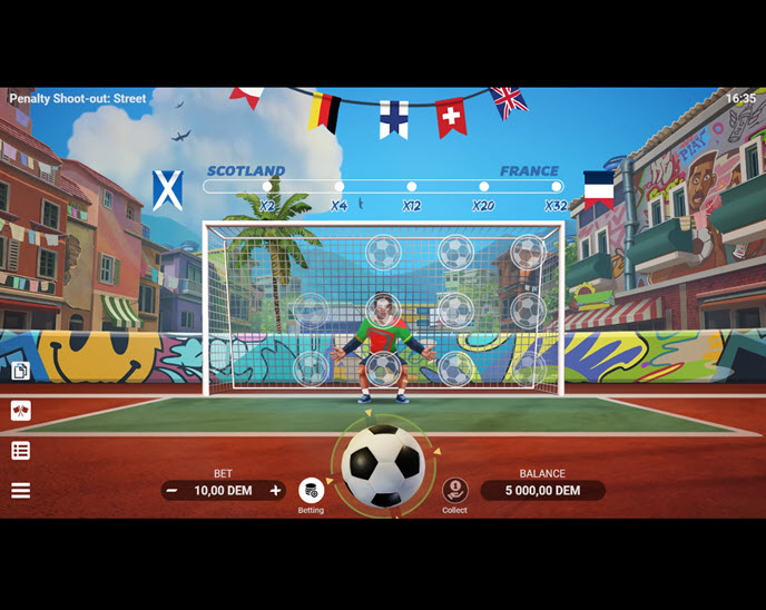 penalty shoot-out: street