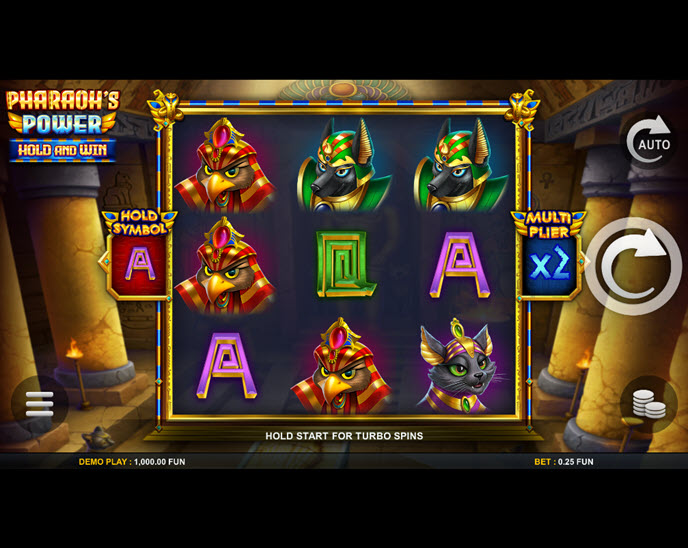 pharaoh's power - hold and win
