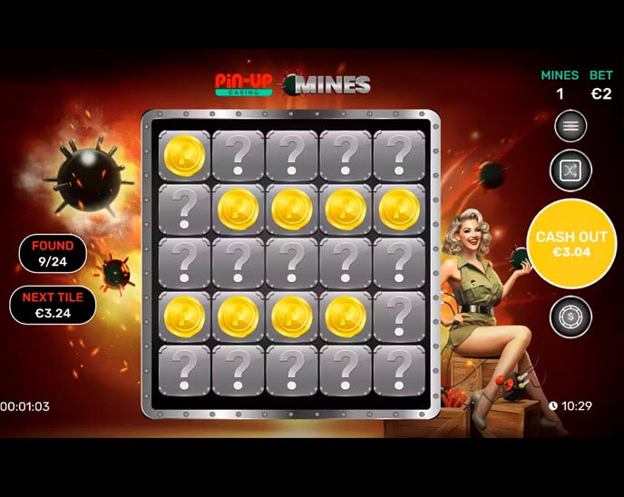pin-up mines