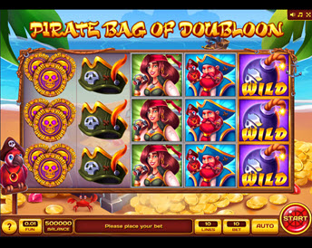 pirate bag of doubloon
