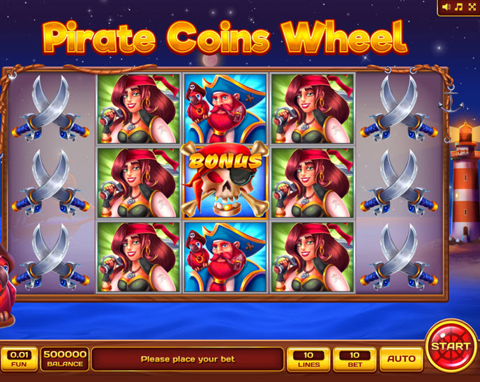 pirate coins wheel