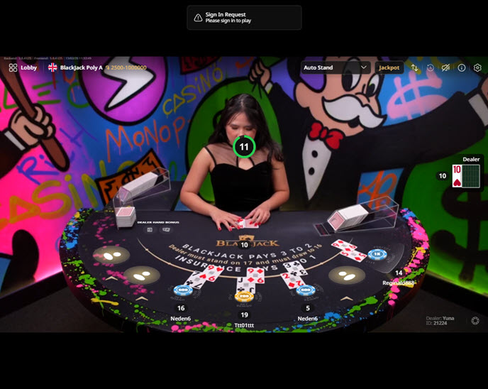 poly blackjack