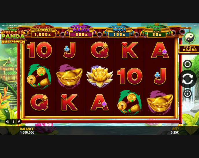 precious panda: hold & win