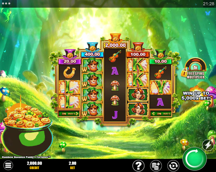 rainbow bonanza paddy's fortunes