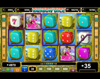 rainbow dice