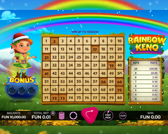 rainbow keno