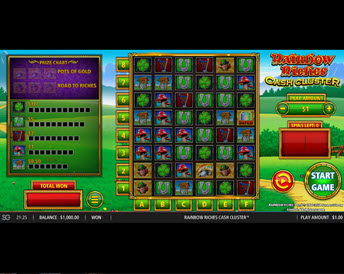 rainbow riches cash cluster