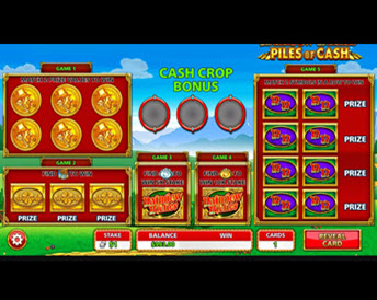 rainbow riches piles of cash