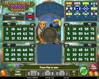 rainforest magic bingo