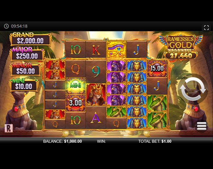 ramesses gold megaways