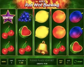 red hot burning