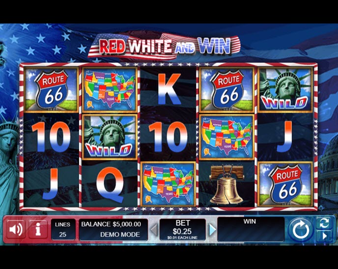 red white and win