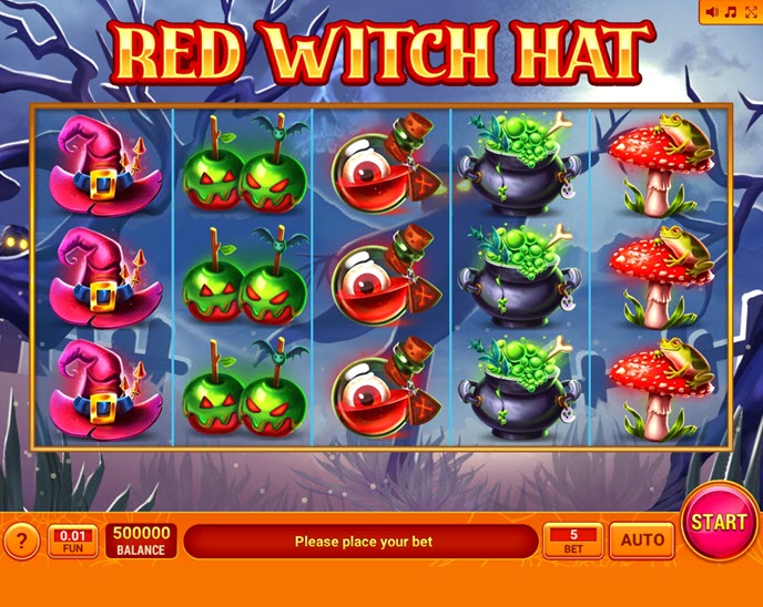 red witch hat